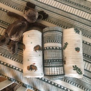 Little unicorn bison prickle pot Santa Fe swaddles